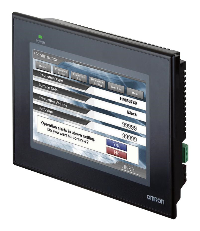 Touch screen 10 Duim Com1- RS232 Com2- RS232C/422A/485 van NB10W-TW01B Omron HMI