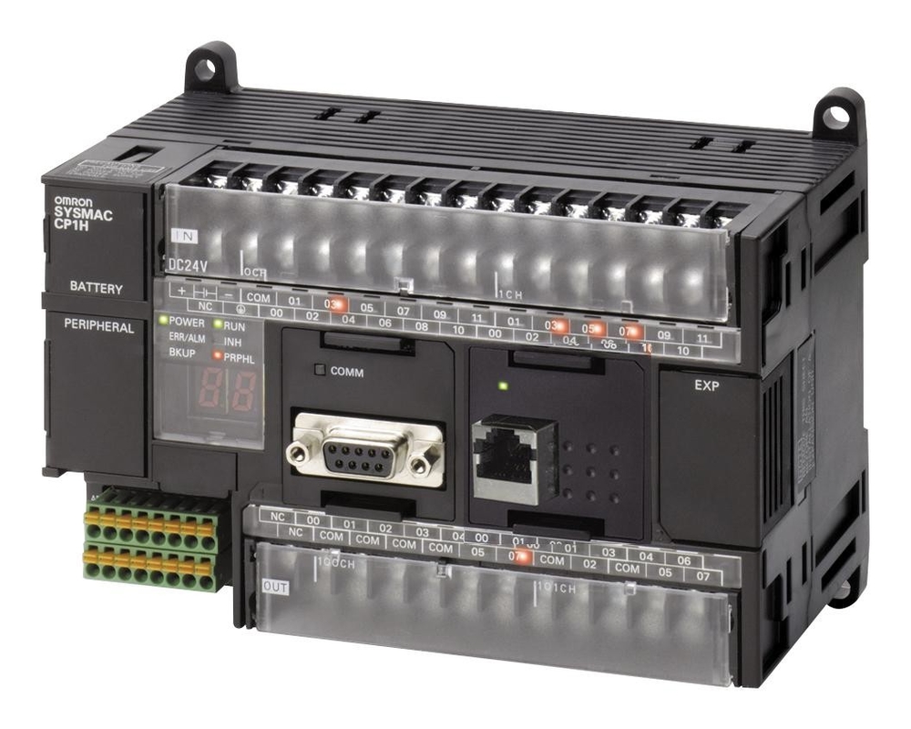 EEN CP1H-X40DR-OMRON 40 I/O PLC CP1H VAN CPU 24DI 16DO REL AC PS