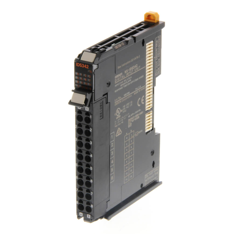 PLC van de Logicacontrolemechanismen van nx-ID5342 Omron Programmeerbare Uitbreidingsmodule 8 Digitale gelijkstroom-Inputnpn 24 VDC NX Reeks