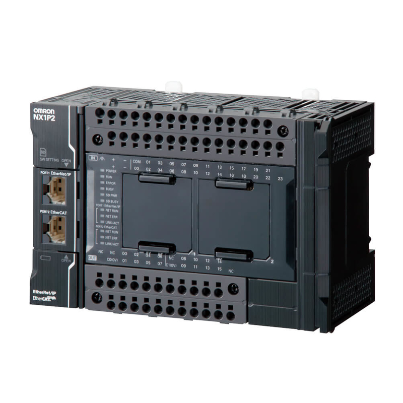 De Reekscpu Eenheid 40 Ingebouwde I/O Pnts 6 de Controleassen NPN van NX1P2-1040DT Omron NX van Max Axes 2Motion