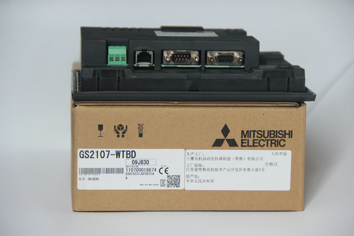 24V Elektrische Mitsubishi HMI het Touche screen gs2107-WTBD 65536 Kleuren van gelijkstroom