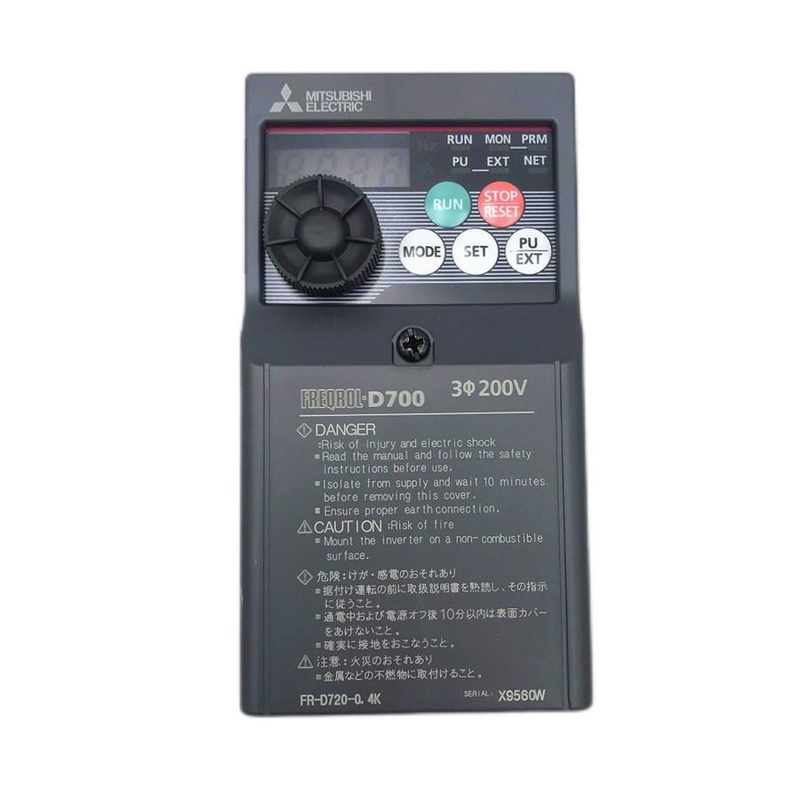 Industriële de Omschakelaarsfreqrol D700 Fr-d720-0.4K A.c Motor van Mitsubishi Electric