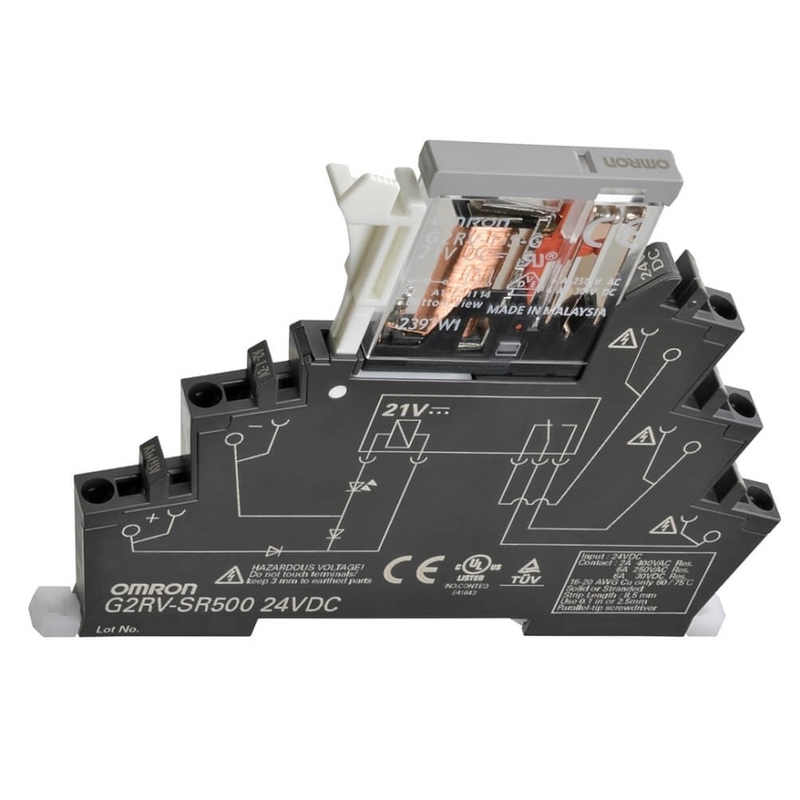het Relaiscontactdoos 24V gelijkstroom 250V AC G2RV-SR500 van 6A Omron voor G2 RA Relays