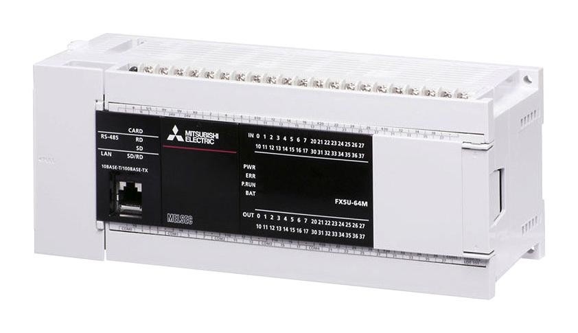 PLC van cpu Mitsubishi Module 100 - de Reeks IQ-F FX5U-64MT/ESS van 240V AC MELSEC